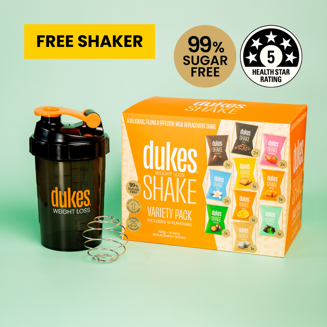 Dukes Weight Loss Shake Starter Pack | 14 Shakes & Free Shaker