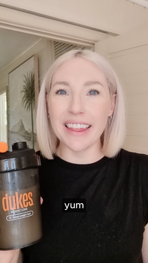 lady drinking meal replacement shake