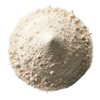 Top down shot of a mound of protein powder with a transparent background