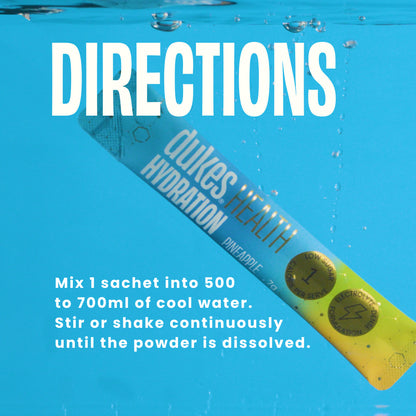 Directions: Mix 1 sachet into 500 to 700 of cool water. Stire of shake continuously until the powder is dissolved