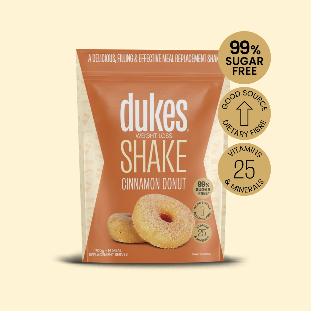 Bag of Dukes Cinnamon Donut Meal Replacement Shake