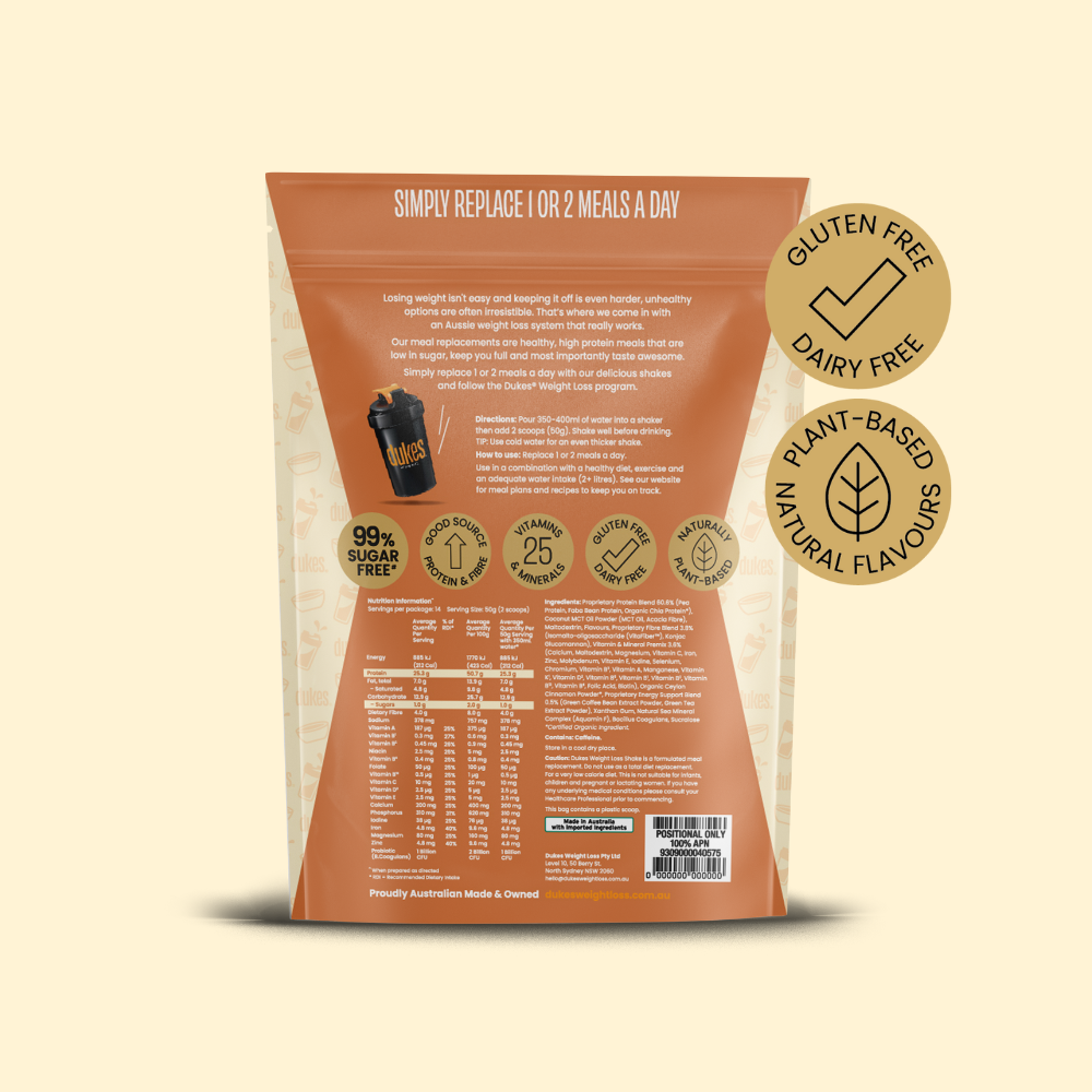 Back of Cinnamon Donut Shake Bag