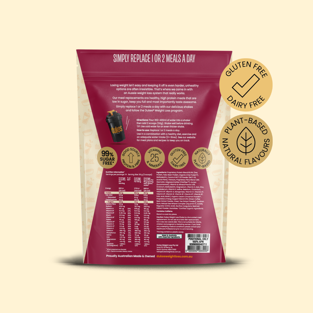 Back of Mixed Berry Shake Bag